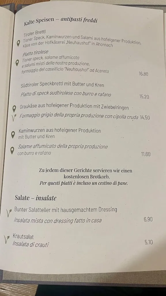 Menu_Hofschank und Appartments Schüsslerhof_Campo Tures_image_4