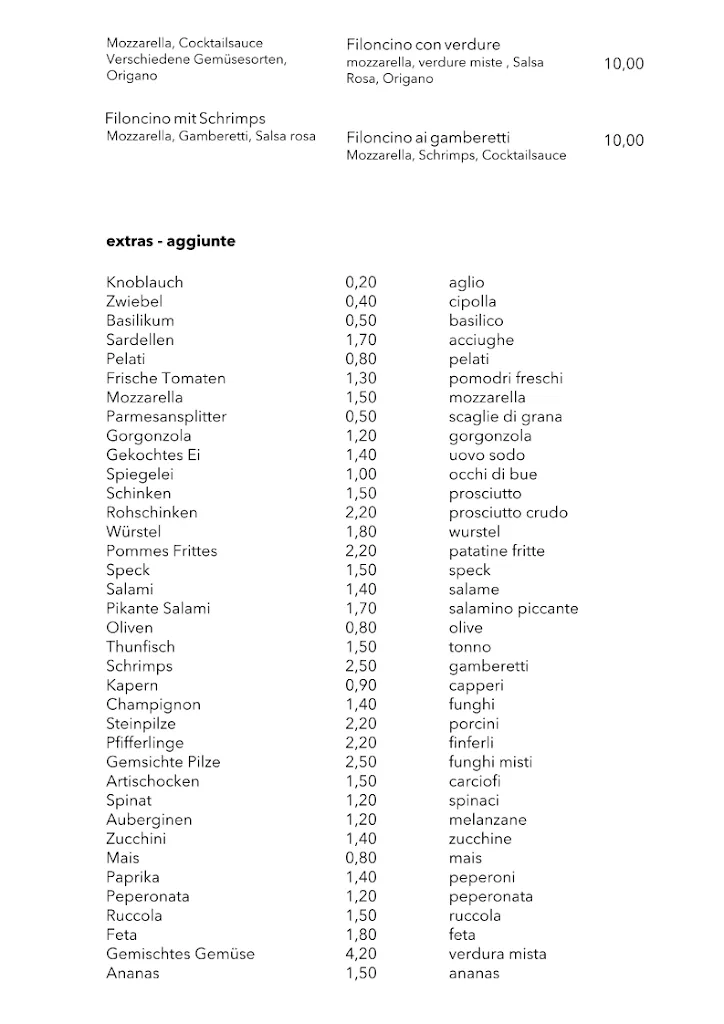 Menu_Pizzeria Restaurant Rosmarin_Campo Tures_image_1