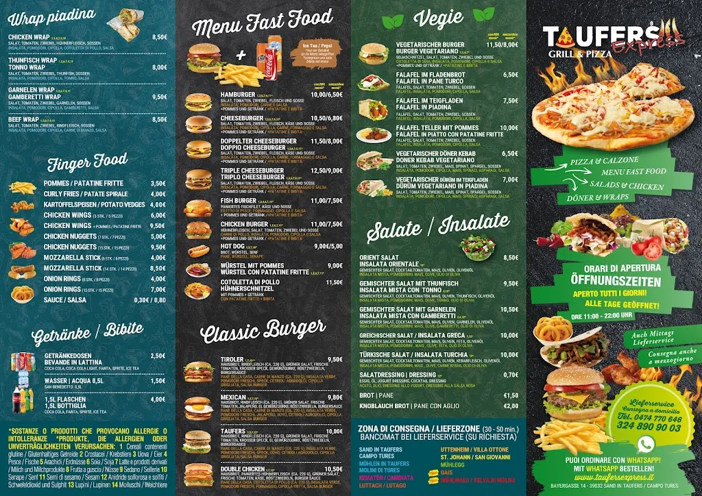 Menu_Taufers Express Pizza & Grill_Campo Tures_image_1