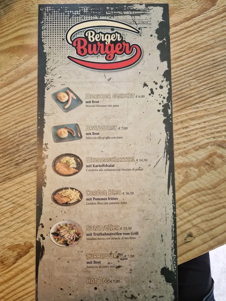 Menu_The Berger Bar_Campo Tures_immagine_3