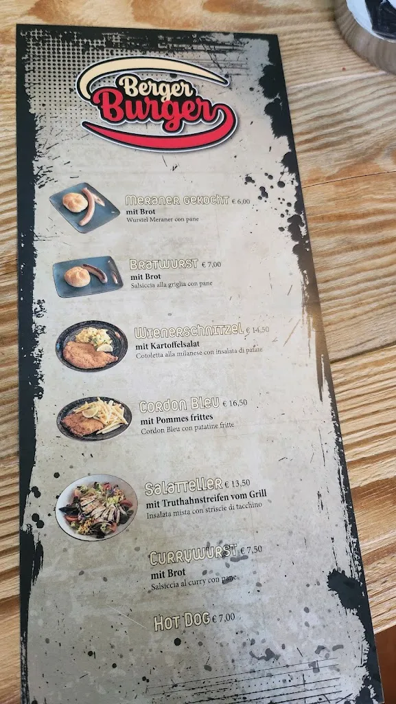 Menu_The Berger Bar_Campo Tures_immagine_4