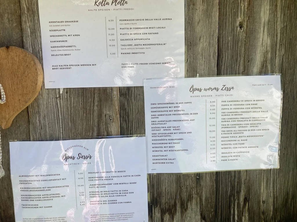 Menu_Niederhofer Alm_Campo Tures_image_2