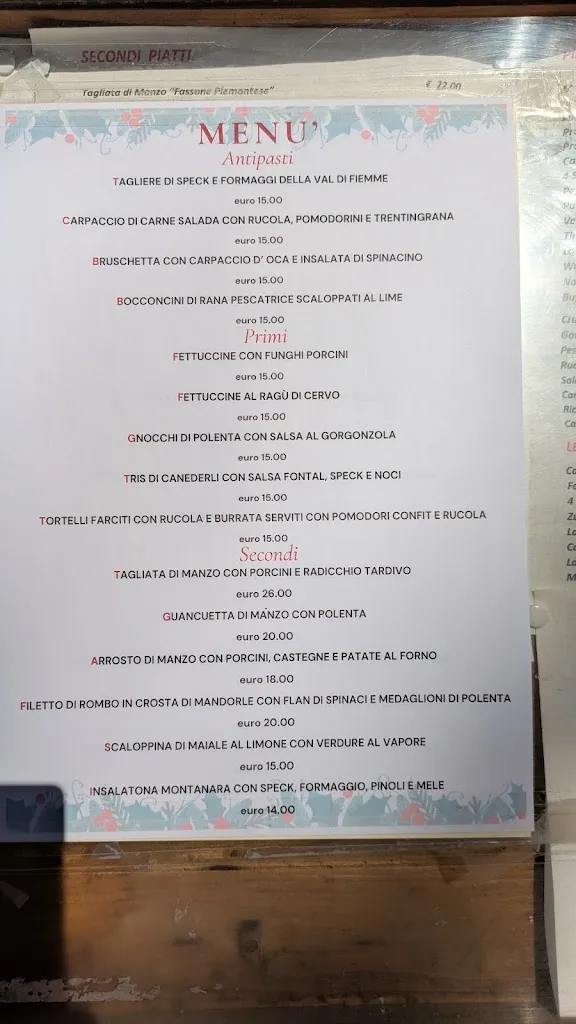 Menu_Ristorante Sottovoce in Stazione_Castello Molina di Fiemme_image_1