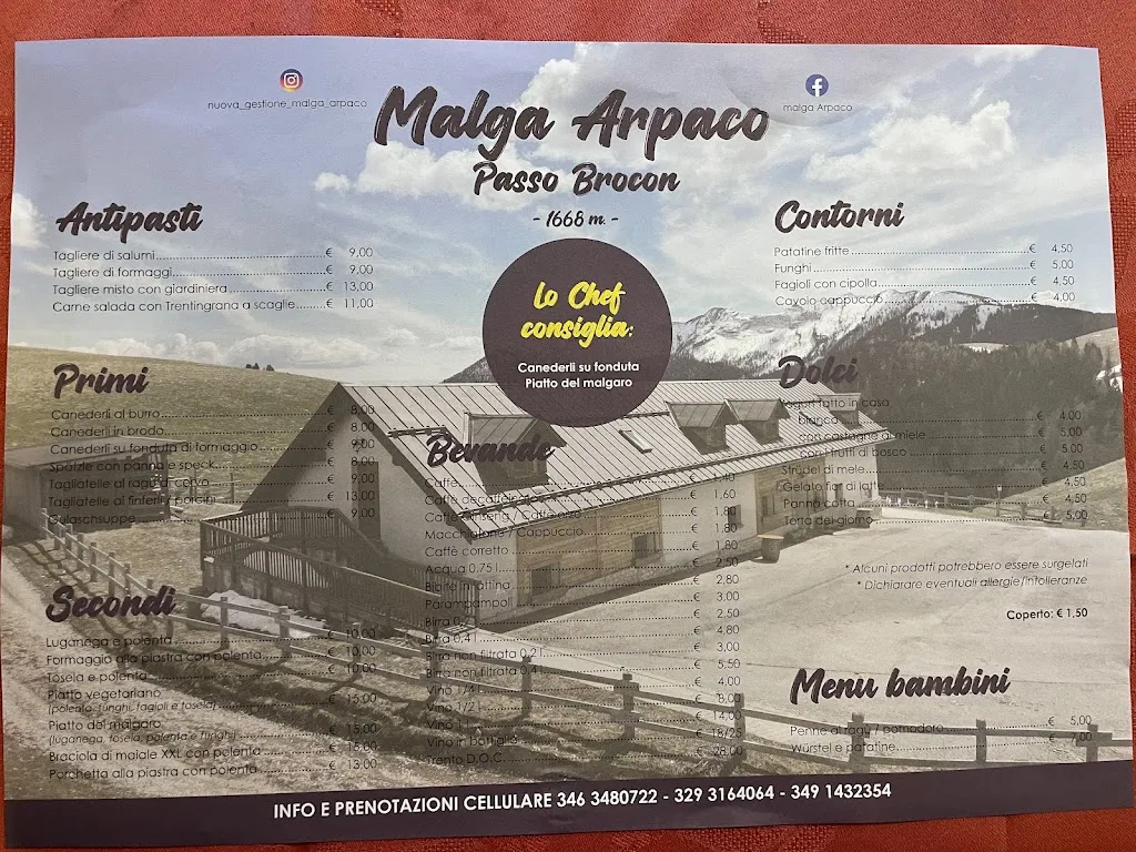 Menu_Agritur Malga Arpaco_Castello Tesino_immagine_2