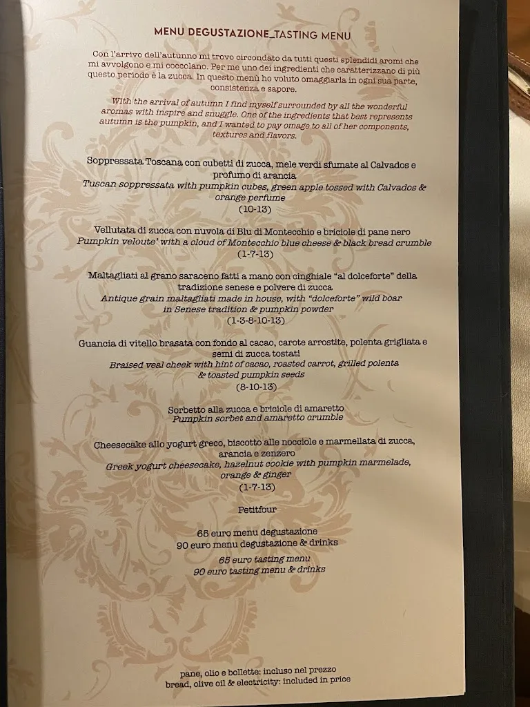 Menu_Ristorante @ La Certosa di Maggiano_Certosa_image_1