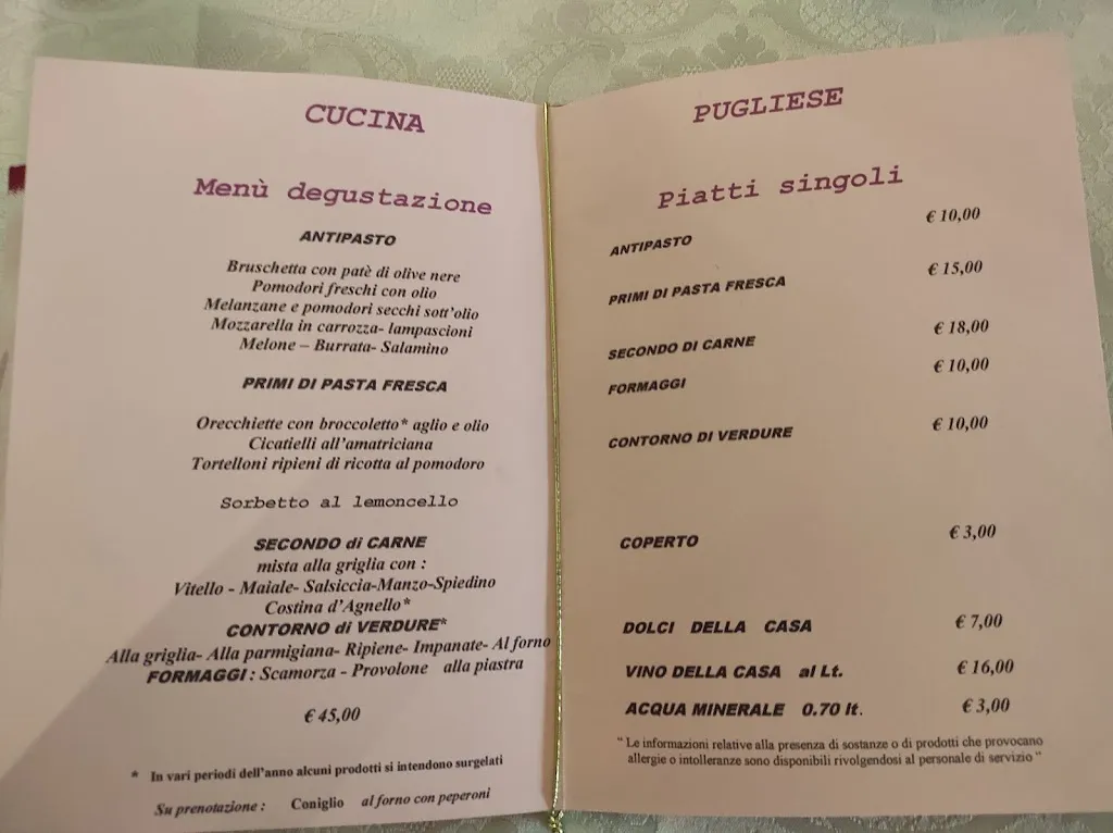 Menu_Ristorante La Canopa cucina Pugliese_Civezzano_image_1
