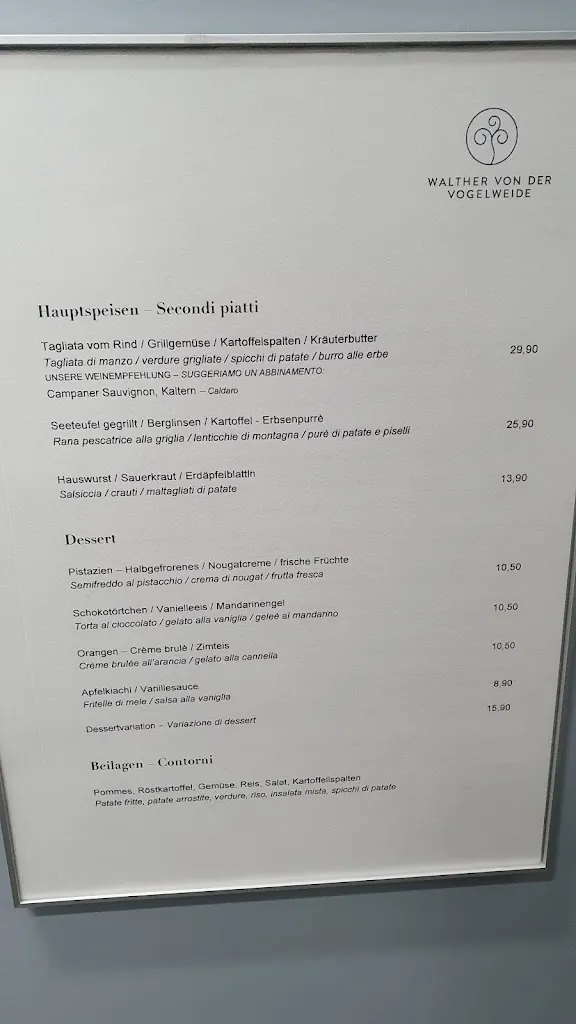 Menu_Restaurant Pizzeria Walther von der Vogelweide_Chiusa_image_2