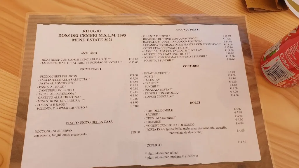 Menu_Rifugio Doss dei Cembri_Cogolo_image_2
