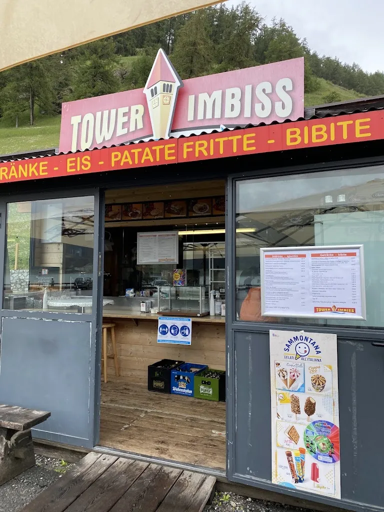 Tower Imbiss restaurant in Curon Venosta