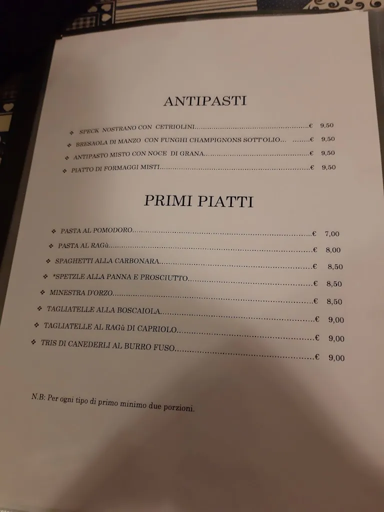 Menu_Pizzeria La Lanterna_Daiano_image_1