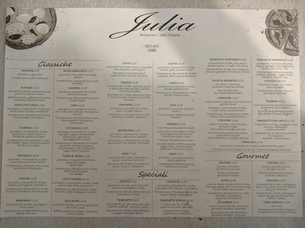 Menu_Restaurant Café Pizzeria Julia_Cornaiano_image_3