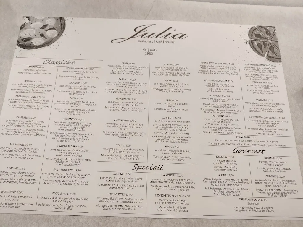 Menu_Restaurant Café Pizzeria Julia_Cornaiano_image_4