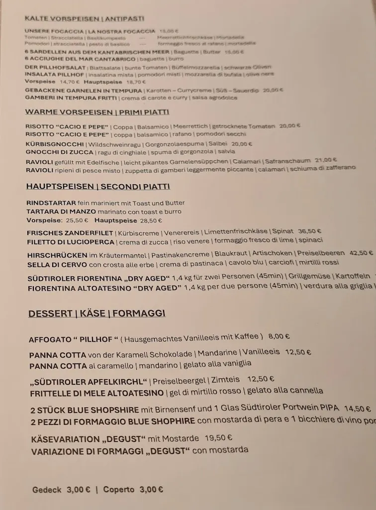 Menu_Enoteca Ansitz Pillhof_Cornaiano_image_3