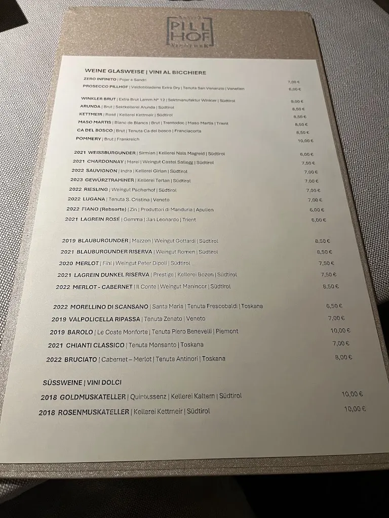 Menu_Enoteca Ansitz Pillhof_Cornaiano_image_4
