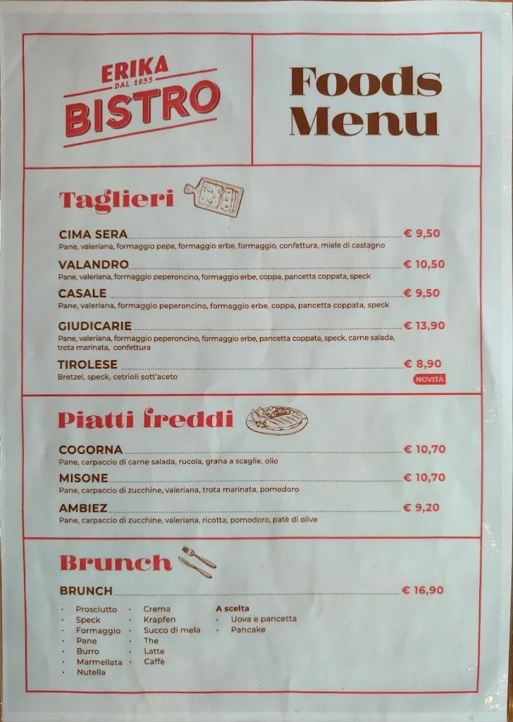 Menu_Bistro & Shop Erika_Fiavè_image_1