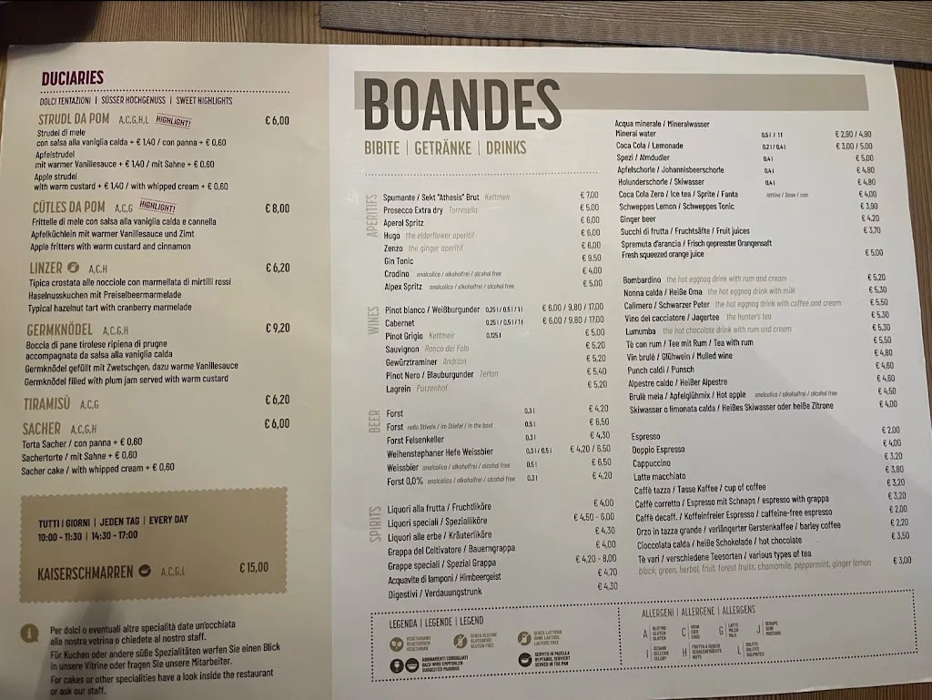 Menu_Alpine Restaurant Piz Arlara_Corvara in Badia_image_2