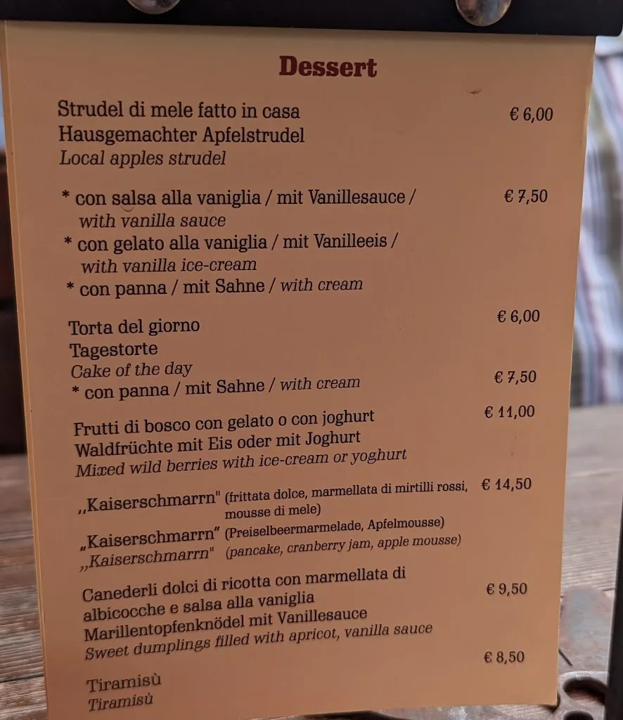 Menu_Edelweiß-Hütte_Corvara in Badia_immagine_3
