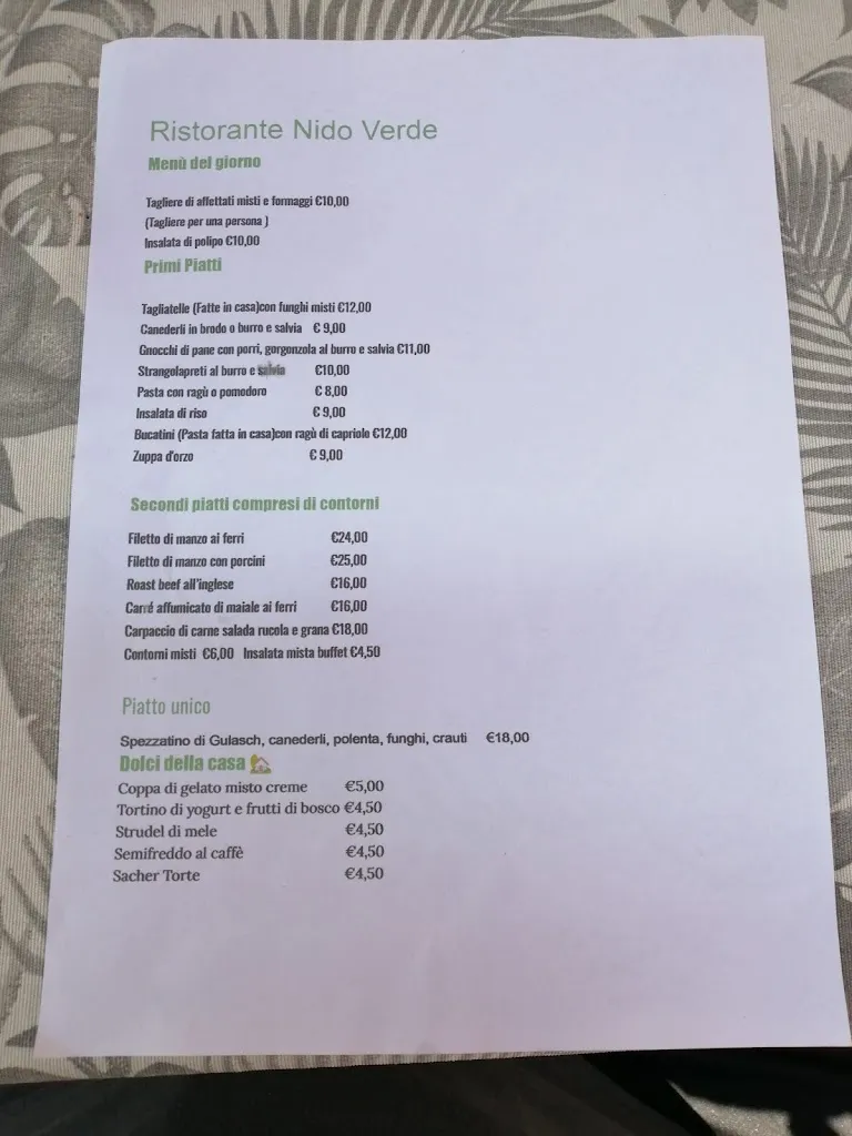 Menu_Albergo Ristorante Nido Verde_Gionghi-Cappella_image_1