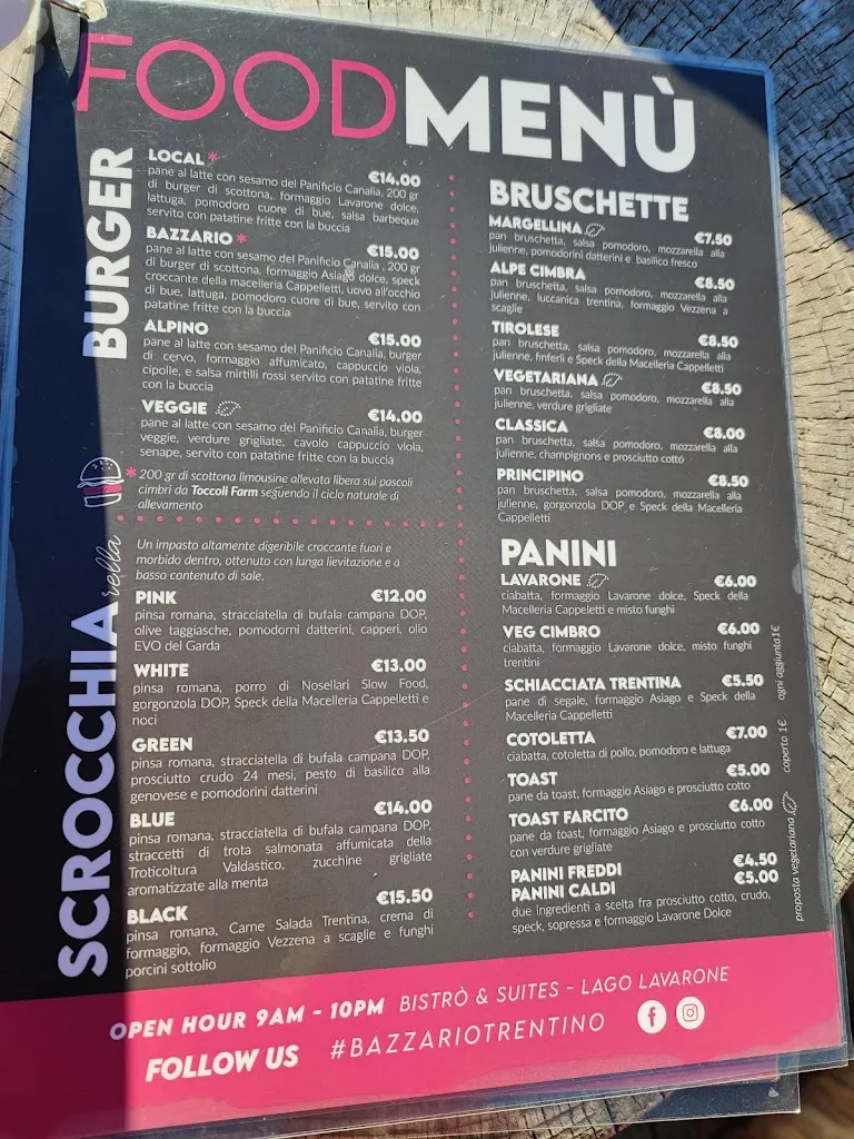 Menu_BAZZARIO Bistrot & Suites -Lago Lavarone_Gionghi-Cappella_image_2