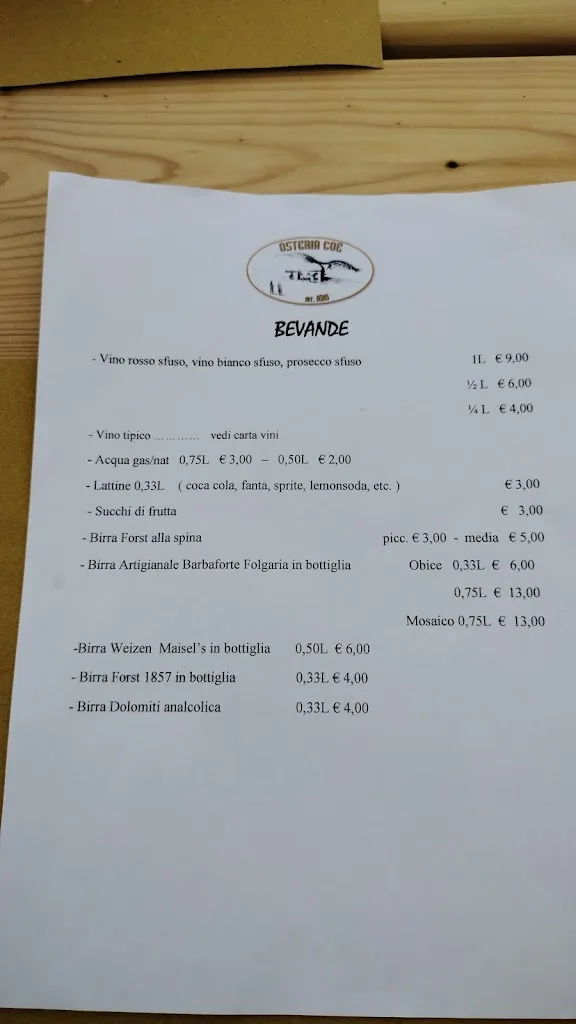 Menü_Osteria Coe_Folgaria_Bild_3