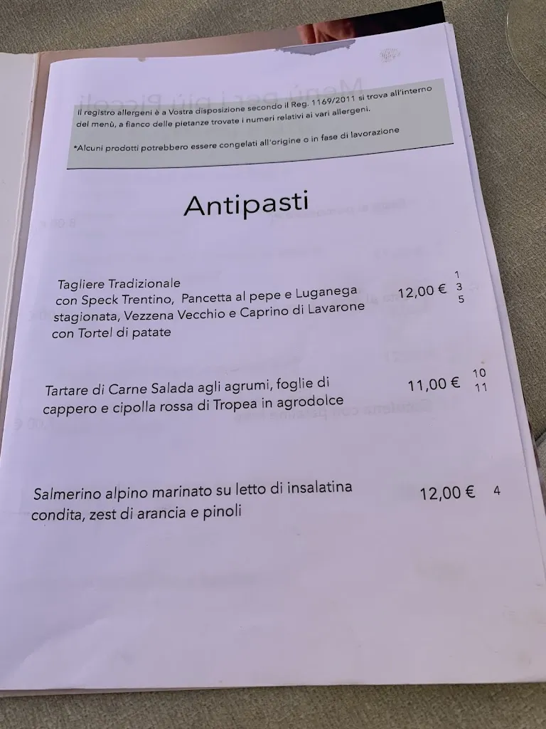 Menü_Ristorante Maso Spilzi_Folgaria_Bild_1