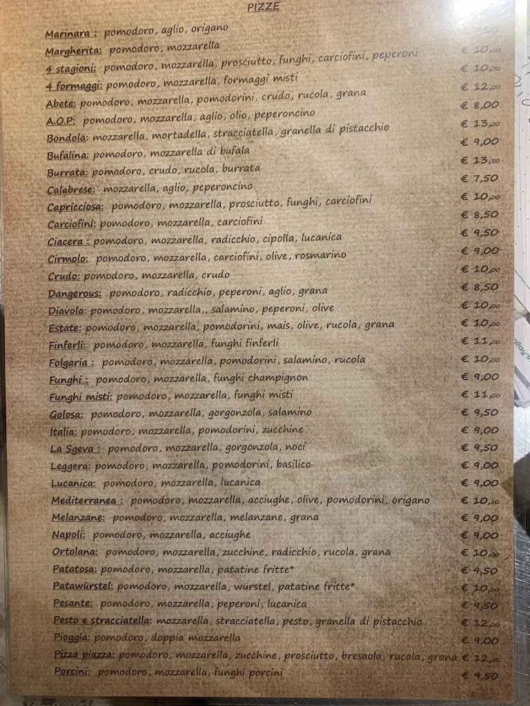 Menu_Pizzeria La Sgeva_Folgaria_immagine_1