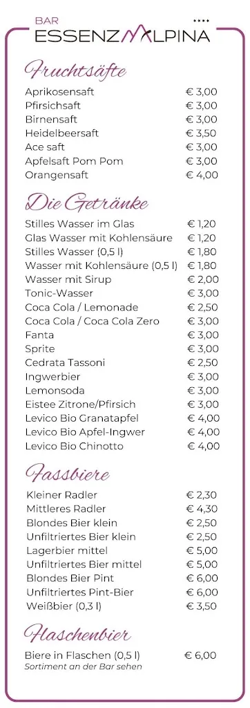 Menu_Bar Essenza Alpina_Folgaria_image_3