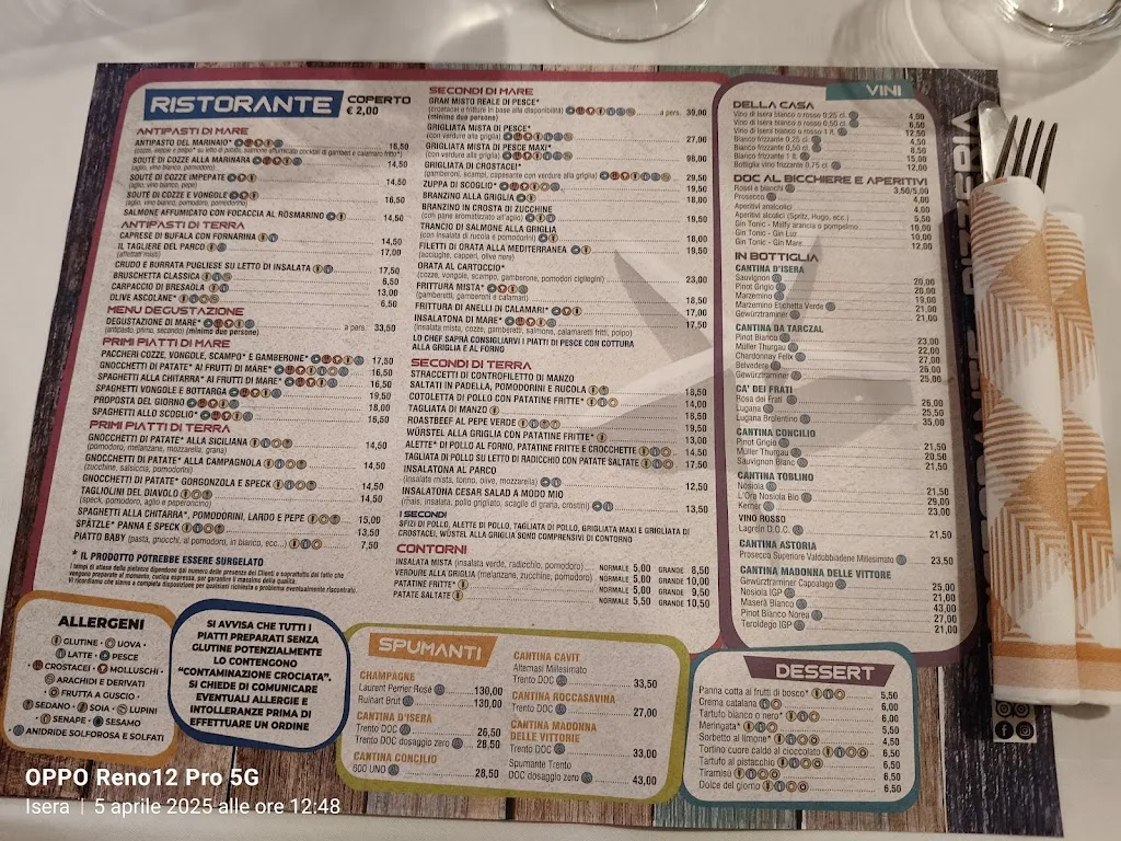 Menu_Ristorante Pizzeria al Parco_Isera_image_1