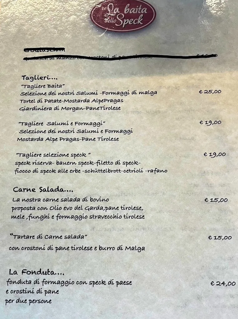 Menu_“La Baita dello Speck” Levico Terme-Canazei-Campitello di Fassa_Levico Terme_image_3