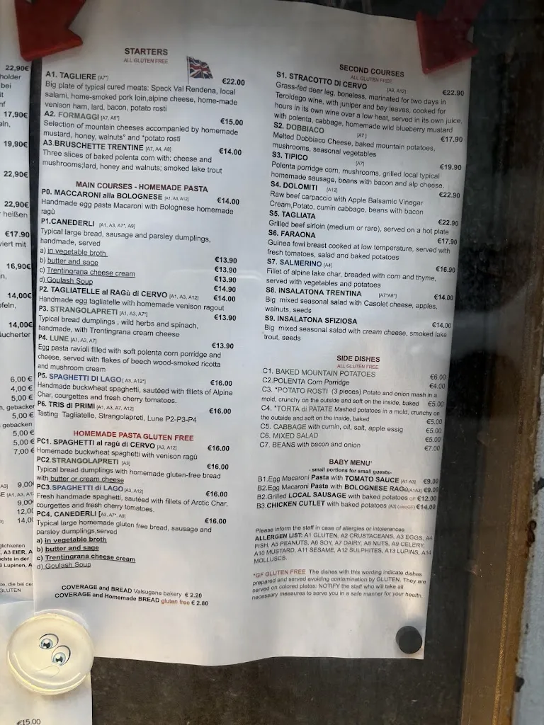 Menü_Ristorante La Stua_Levico Terme_Bild_4