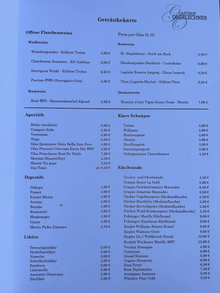 Menu_Gasthof Oberlechner_Lagundo_image_1