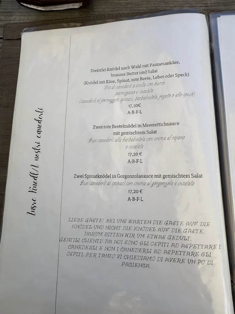 Menü_Albergo Ristorante Aschbacherhof_Lagundo_Bild_2