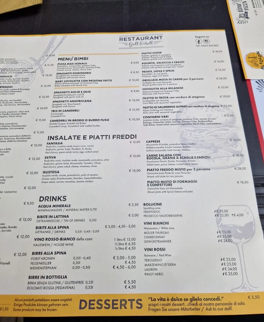 Menu_Ristorante pizzeria Folon_Malosco_image_1