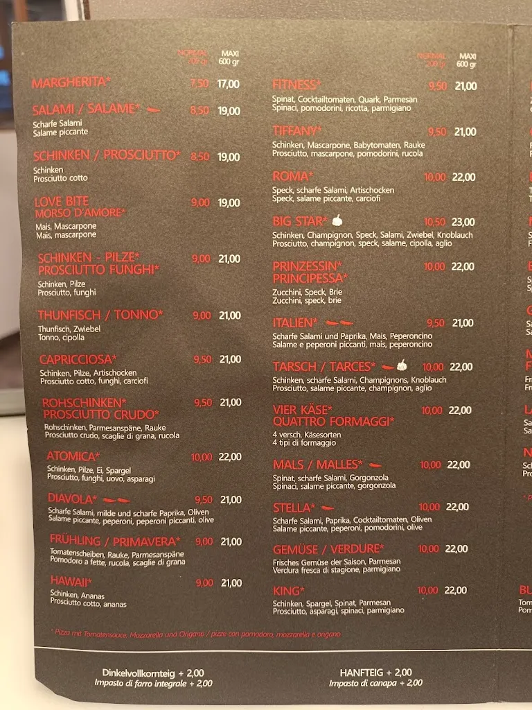 Menu_Südtirol Pizzeria Mals_Malles Venosta_image_3