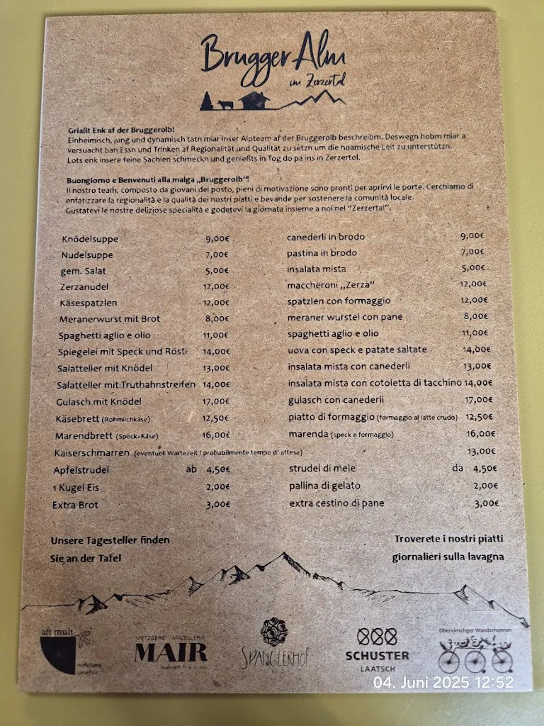 Menu_Bruggeralm_Malles Venosta_image_1