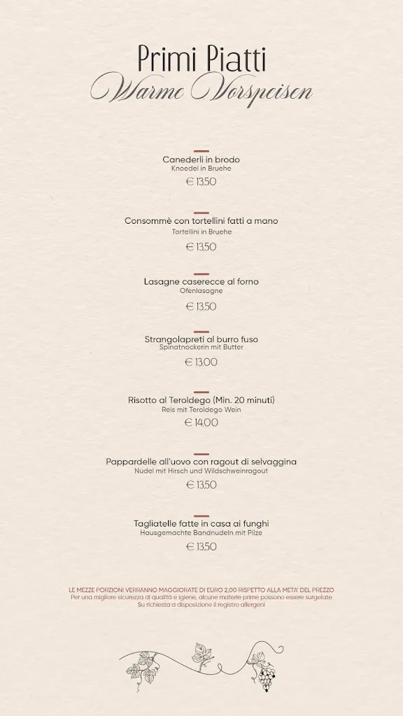 Menu_Ristorante La Cacciatora_Mezzocorona_image_2