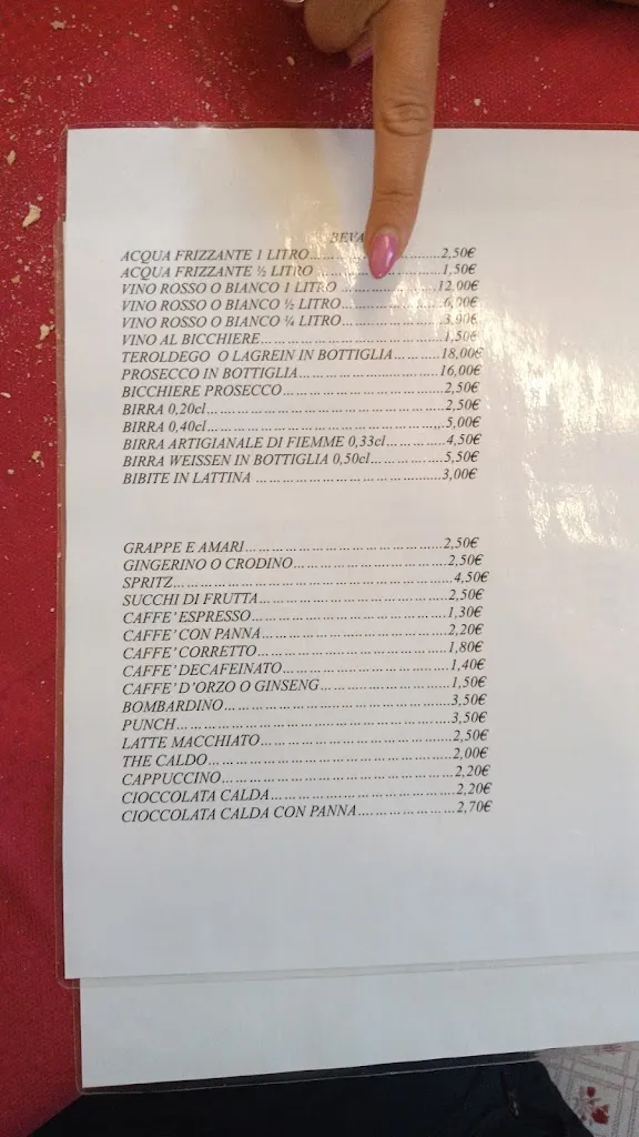 Menu_Agritur Malga san Pellegrino_Moena_image_1