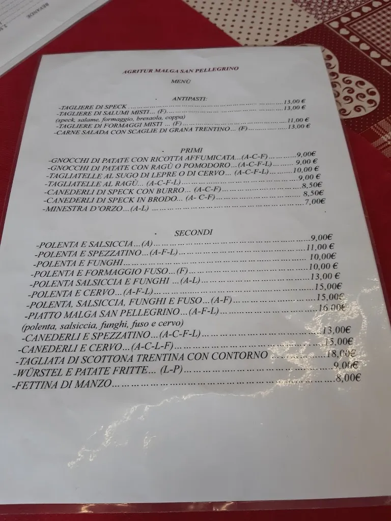 Menu_Agritur Malga san Pellegrino_Moena_image_2