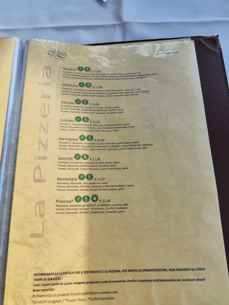 Menu_Ristorante Pizzeria La Villa_Nago-Torbole_image_1
