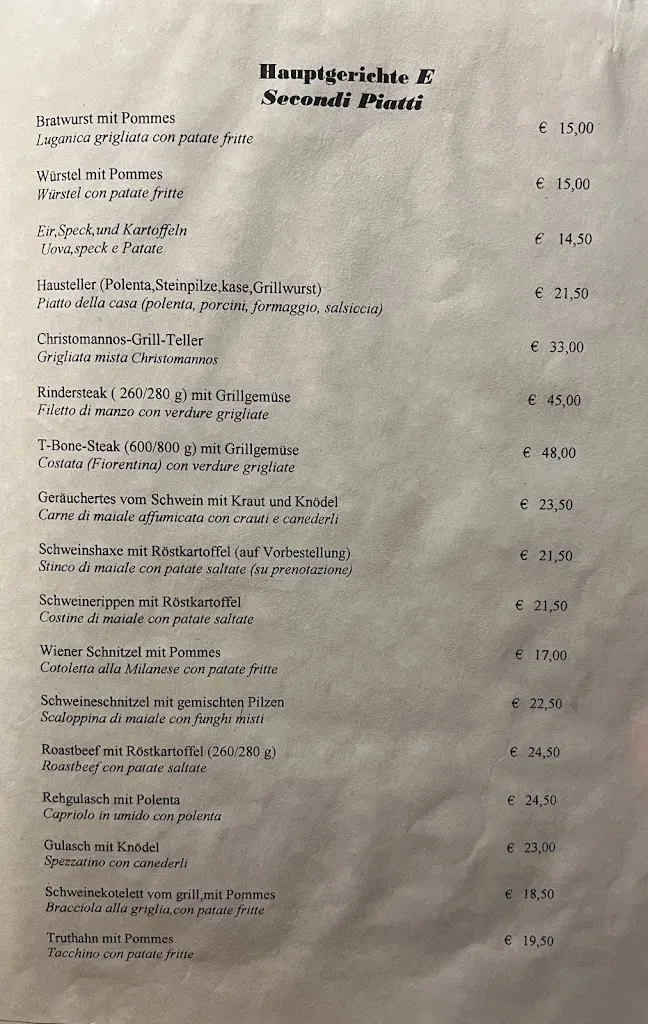 Menu_Restaurant Pizzeria Christomannos_Nova Levante_immagine_3