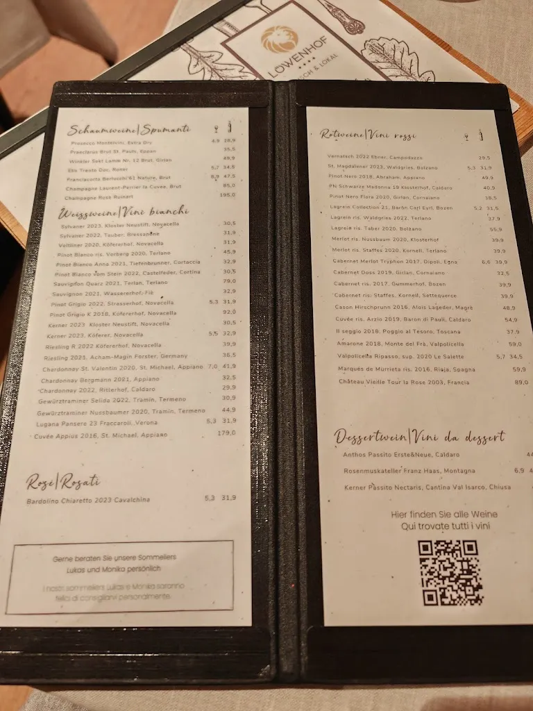 Menu_Löwenhof Restaurant & Pizzeria_Naz-Sciaves - Natz-Schabs_immagine_2