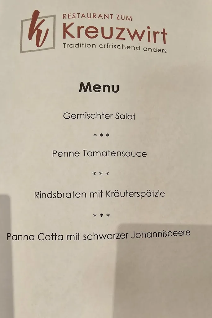 Menu_Restaurant Pizzeria Kreuzwirt Naturns_Naturno_immagine_1