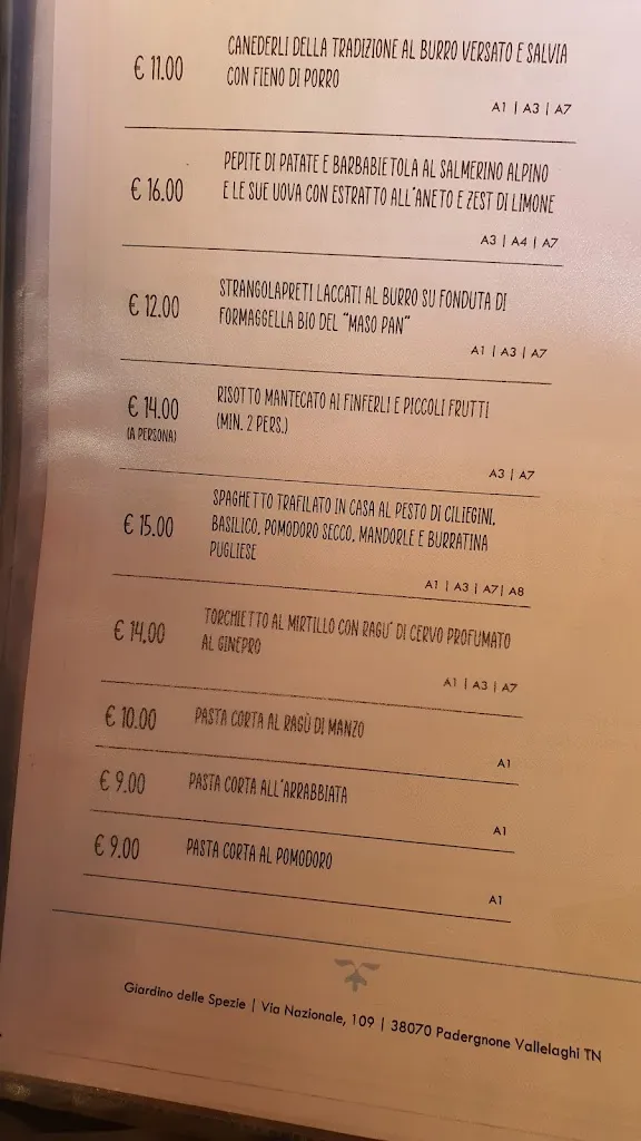 Menu_Il Giardino delle Spezie Srl_Padergnone_immagine_2