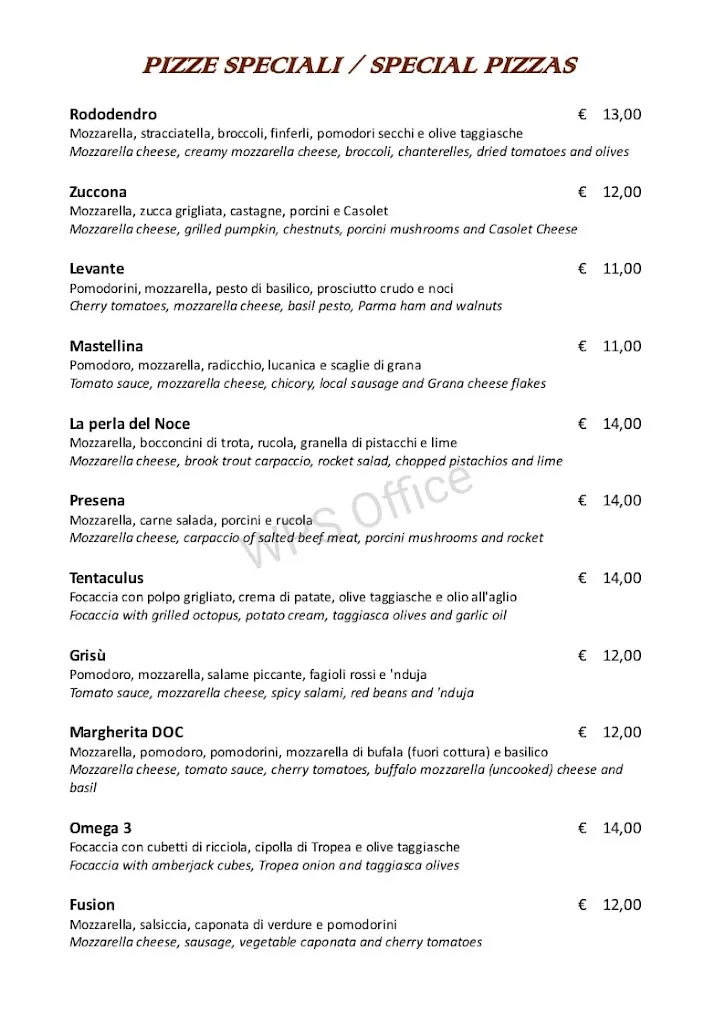 Menu_Osteria Pizzeria Rododendro_Pellizzano_image_1