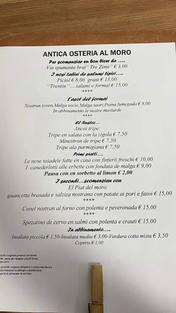 Menu_Antica Osteria Al Moro_Pergine Valsugana_immagine_1