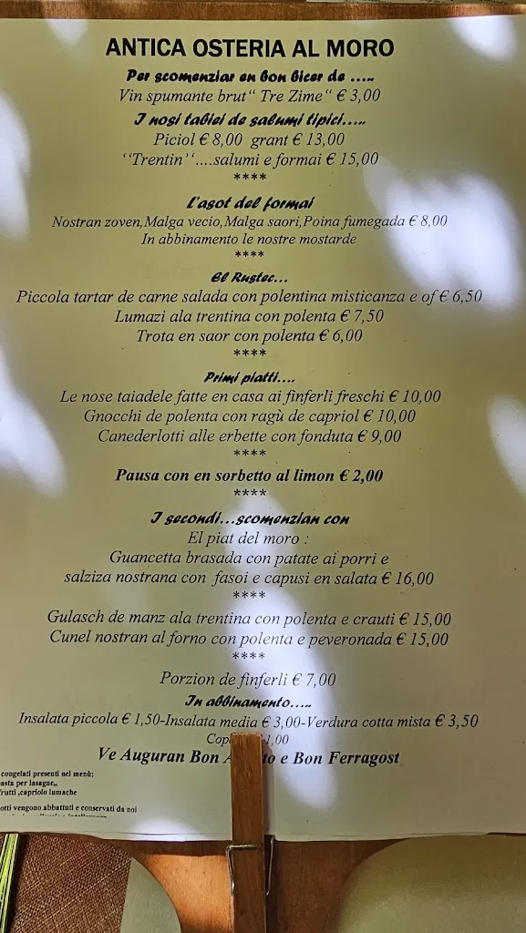 Menu_Antica Osteria Al Moro_Pergine Valsugana_immagine_2