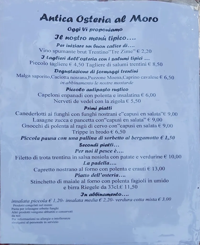 Menu_Antica Osteria Al Moro_Pergine Valsugana_immagine_4