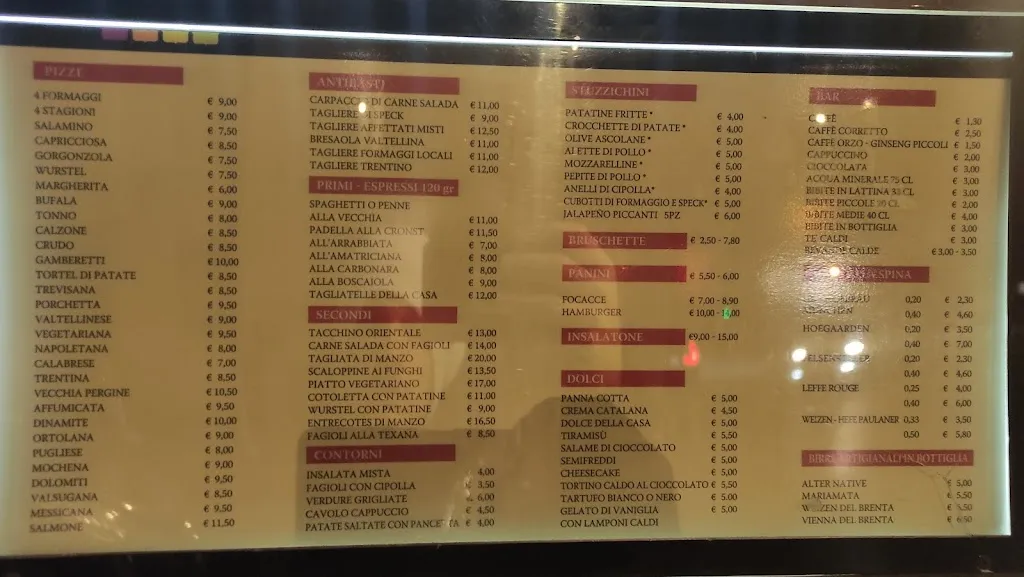 Menü_Vecchia Pergine_Pergine Valsugana_Bild_2