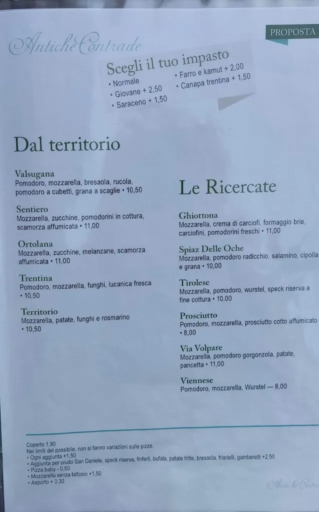 Menu_Antiche Contrade Ristorante Pizzeria_Pergine Valsugana_image_2