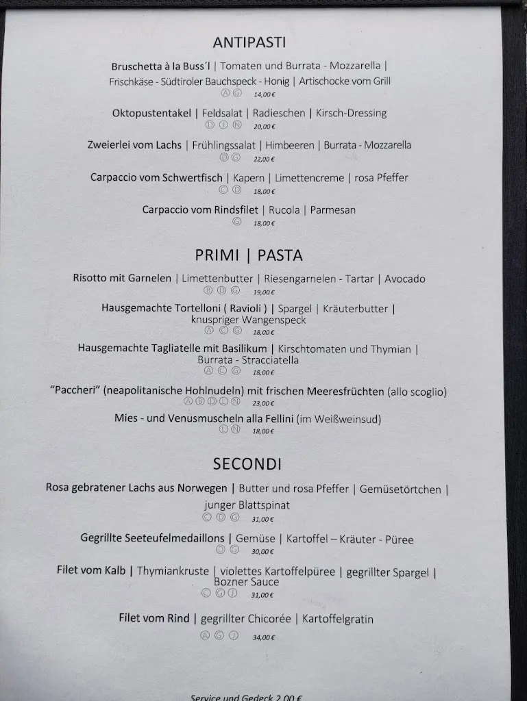 Menu_Restaurant Buss'l & more_Parcines_image_2